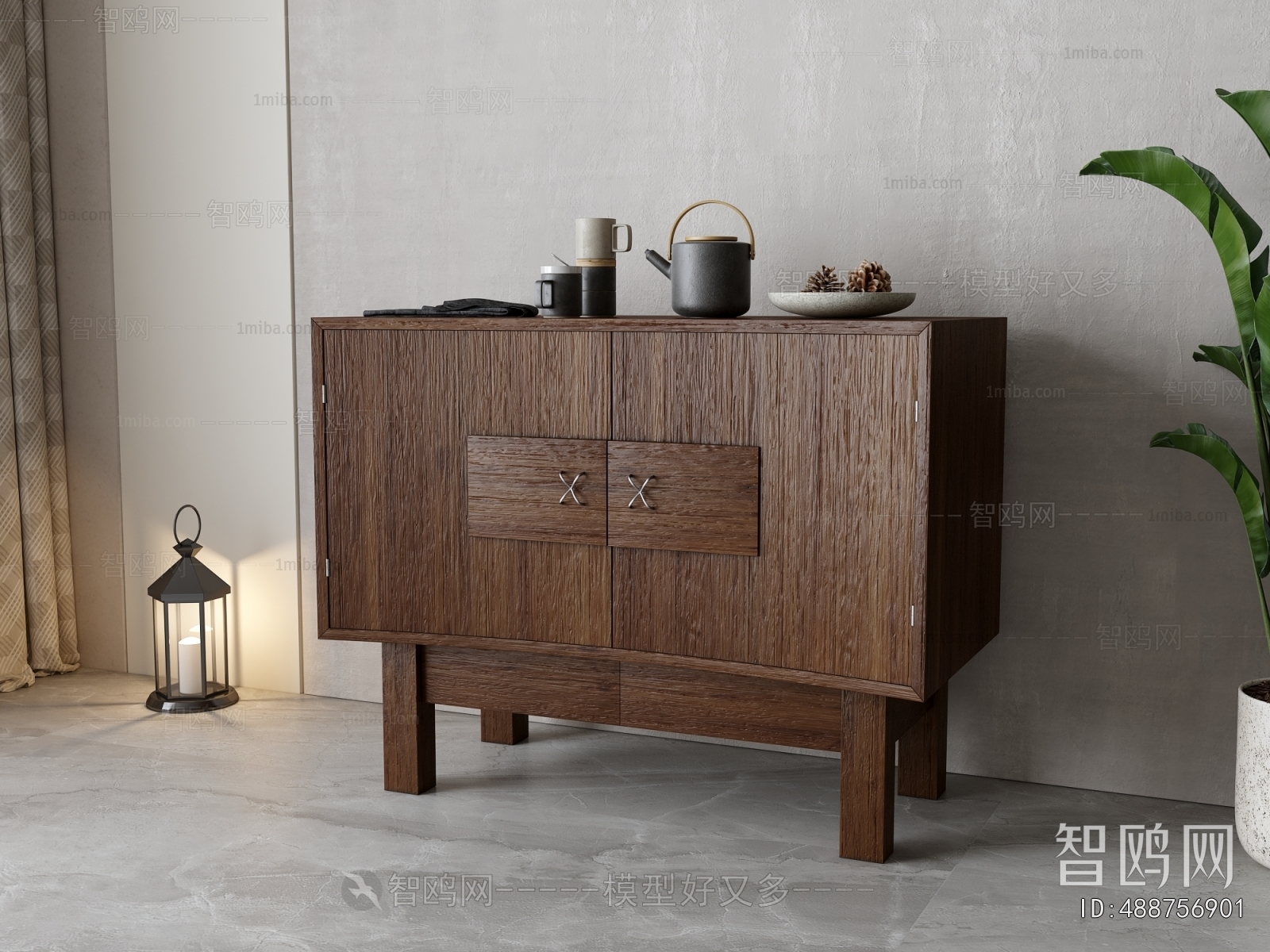 Retro Style Entrance Cabinet