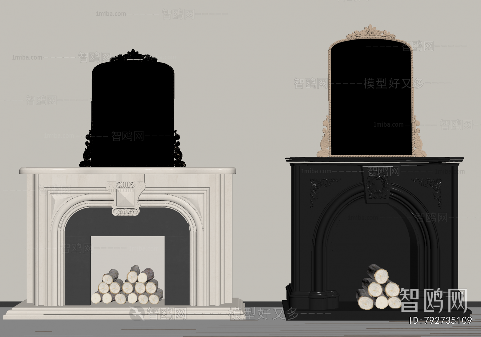 French Style Fireplace