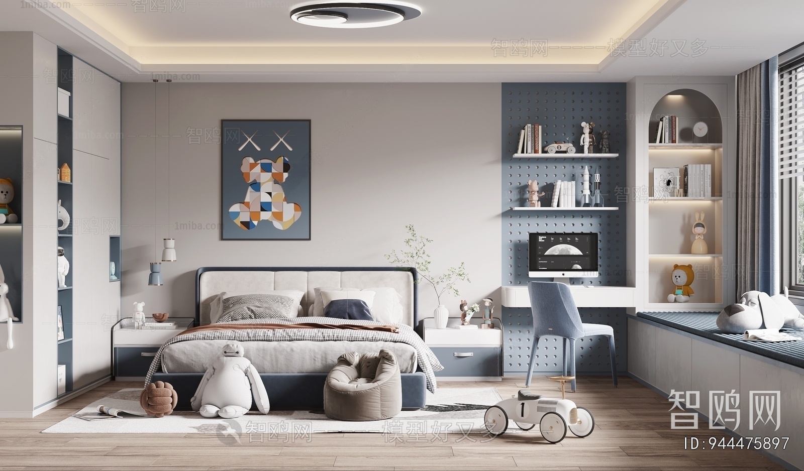 Modern Boy's Room And Son's Room