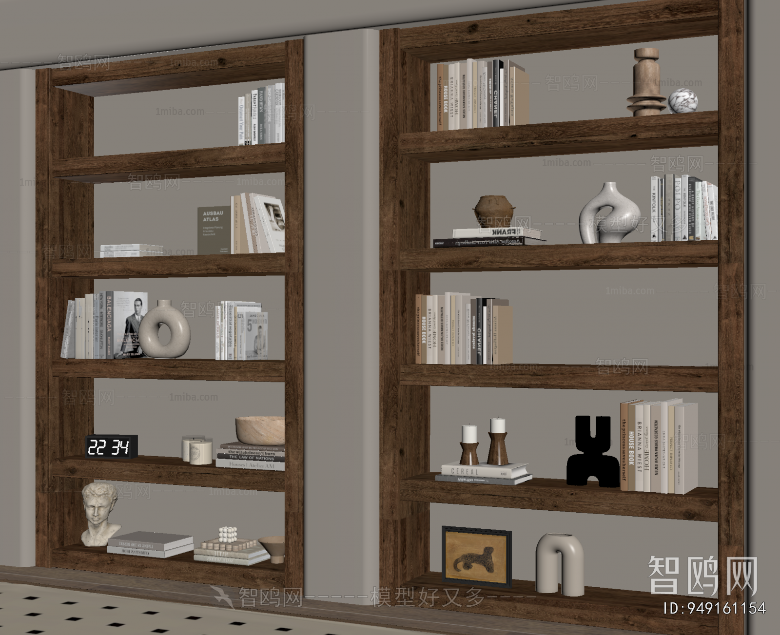 Wabi-sabi Style Bookshelf