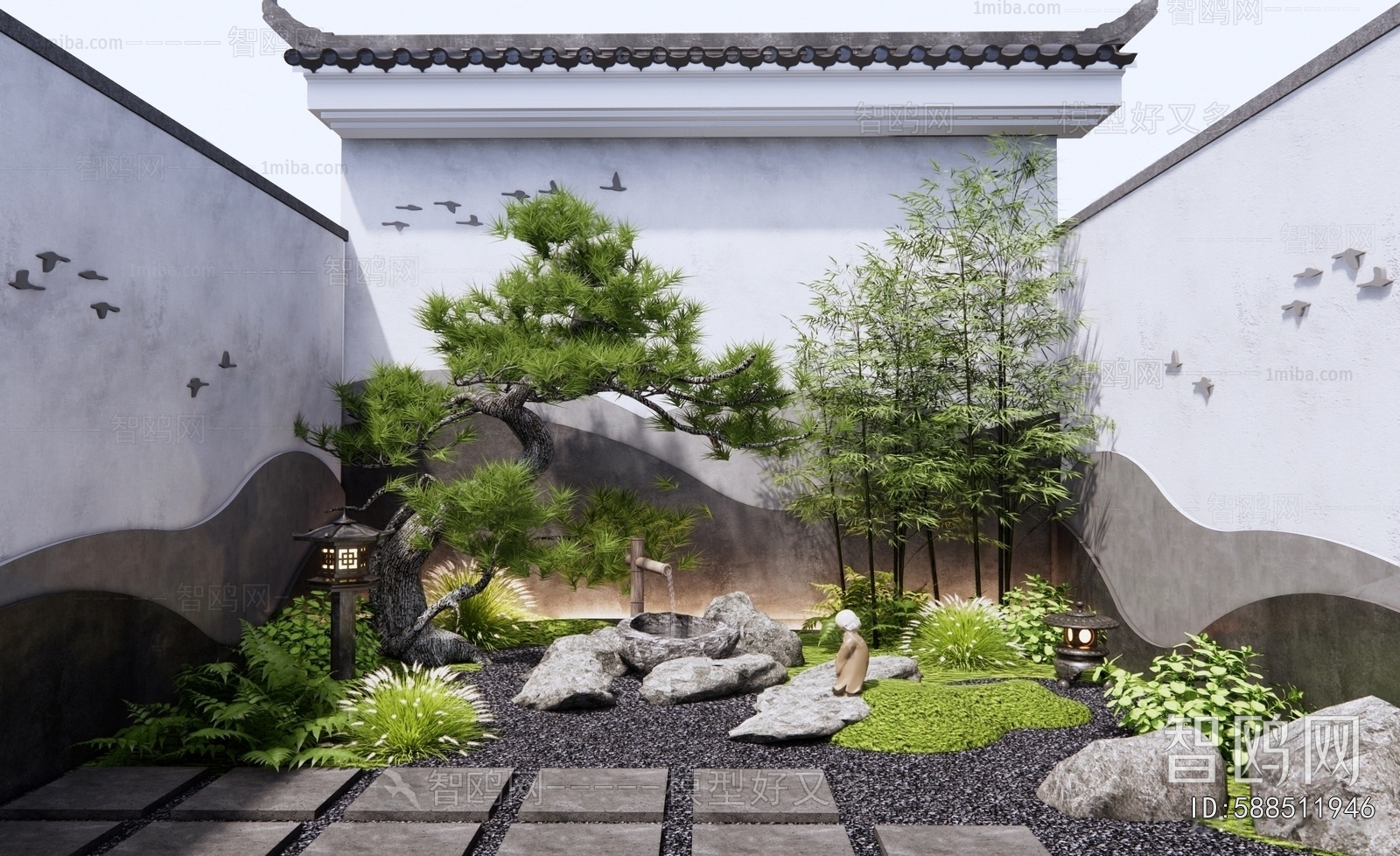 New Chinese Style Courtyard/landscape
