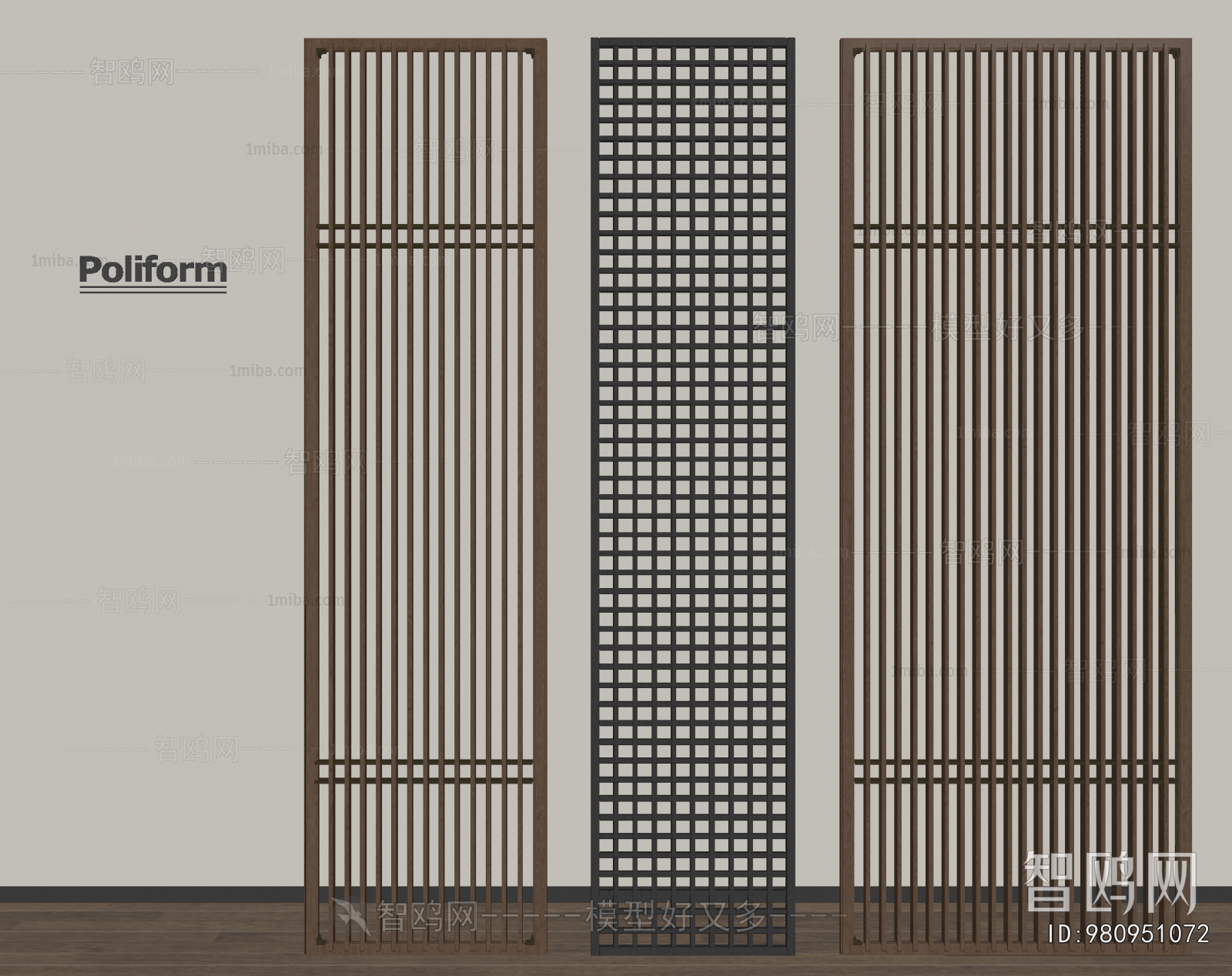 New Chinese Style Wooden Screen Partition