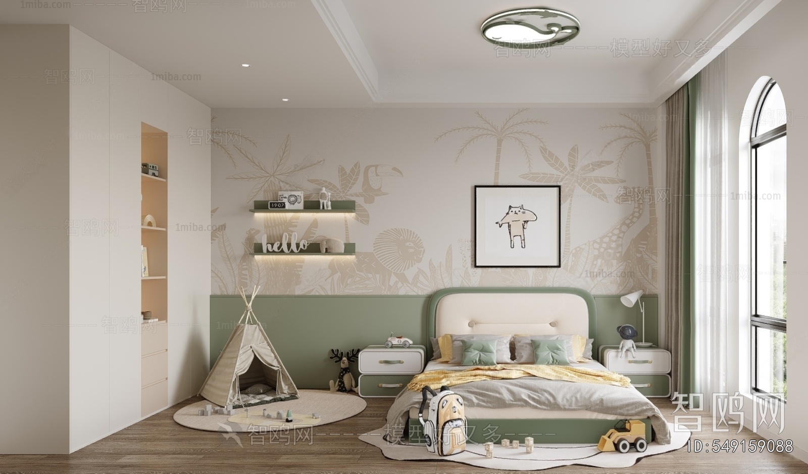 Modern Boy's Room And Son's Room