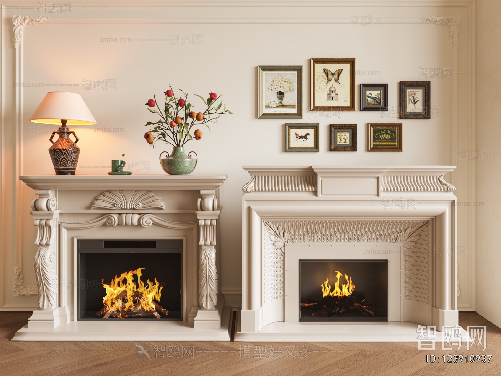 French Style Fireplace