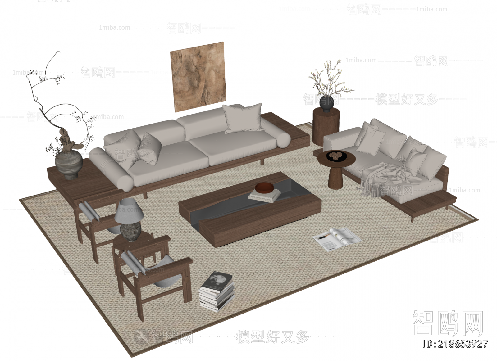 Wabi-sabi Style Sofa Combination