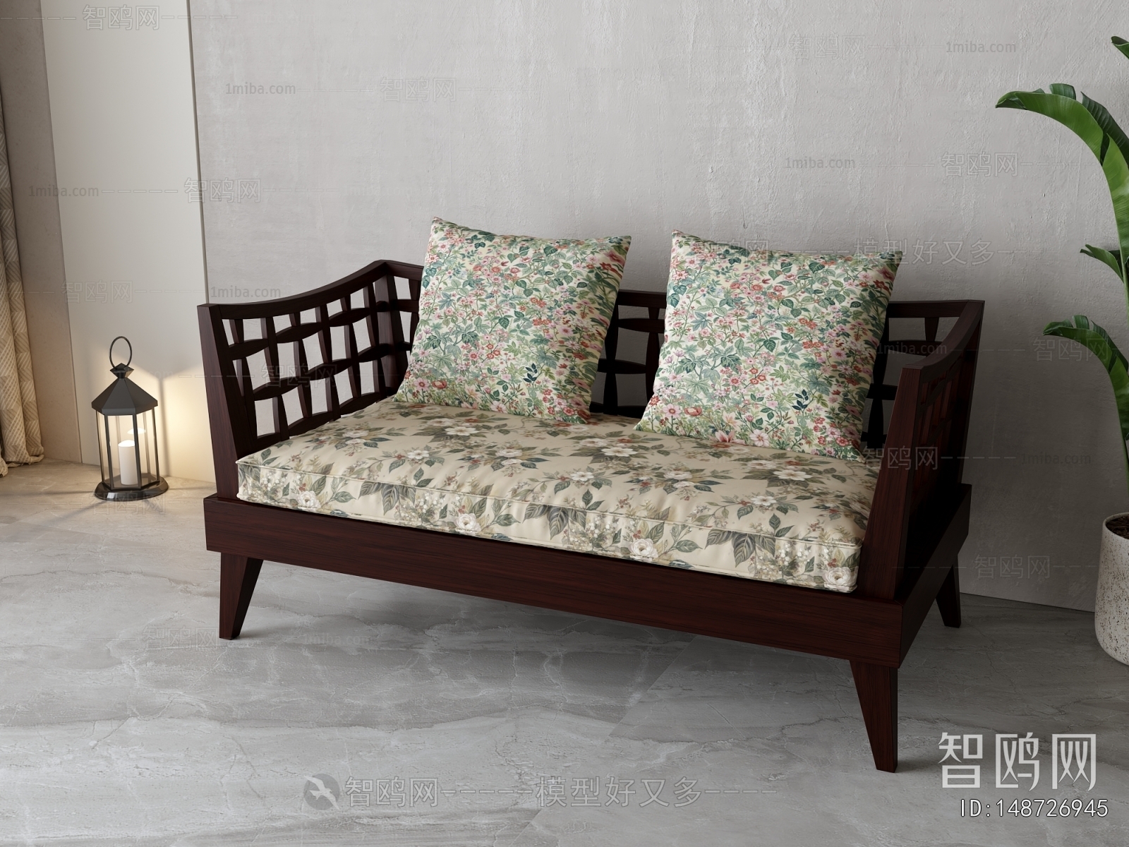 New Chinese Style Double Bed