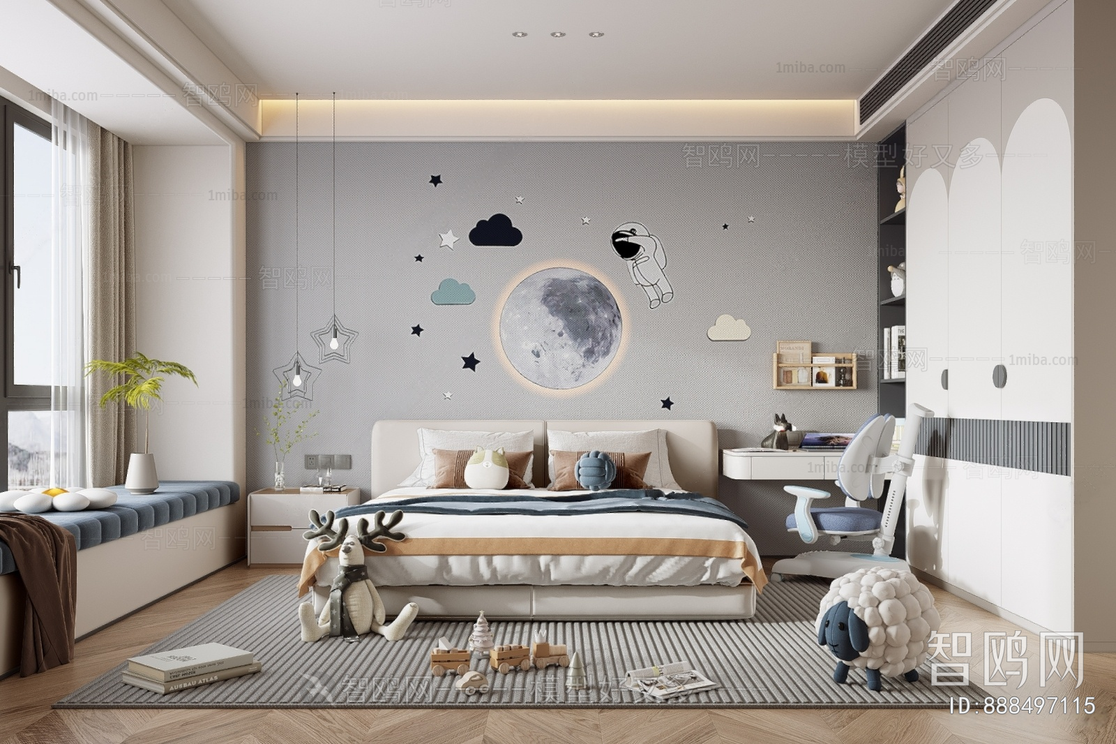 Modern Boy's Room And Son's Room