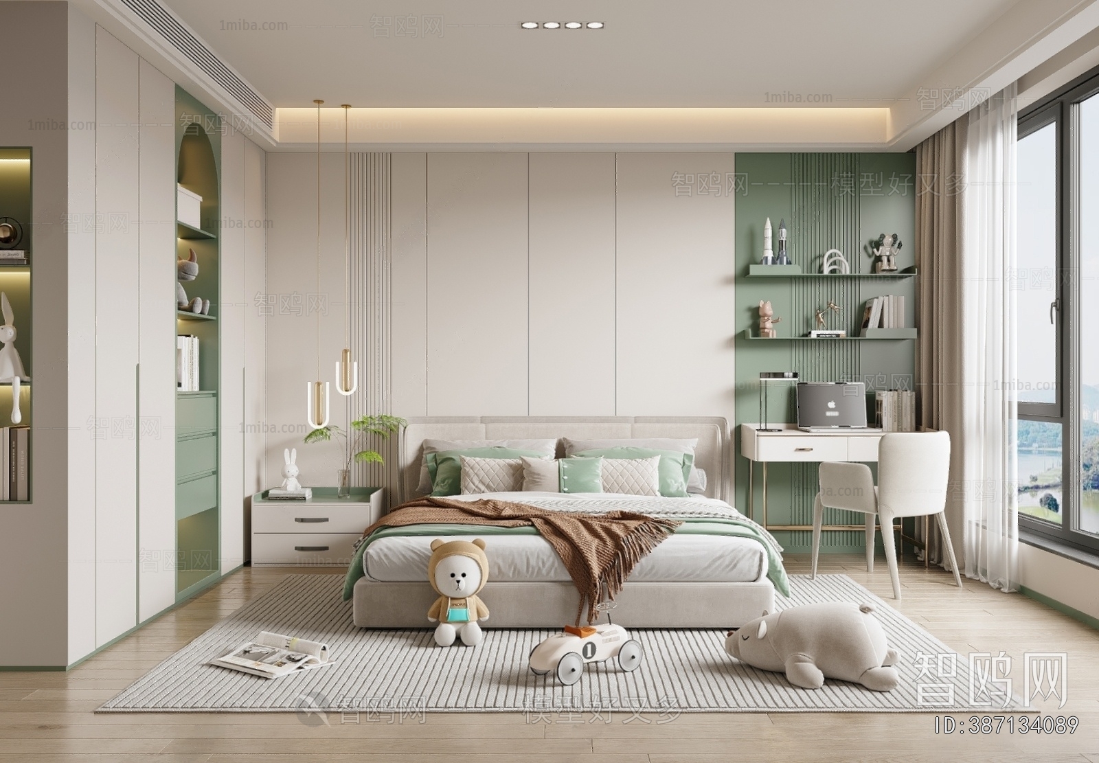 Modern Boy's Room And Son's Room