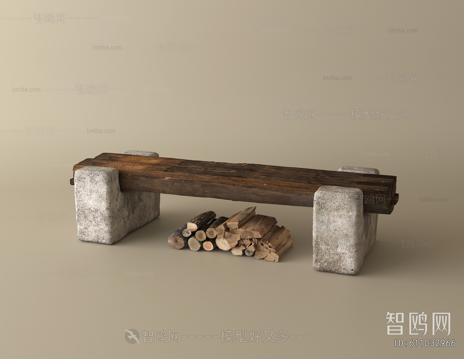 Wabi-sabi Style Bench