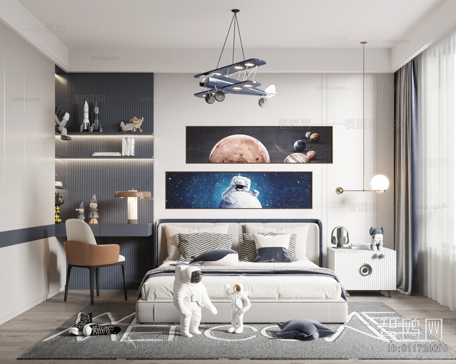 Modern Boy's Room And Son's Room