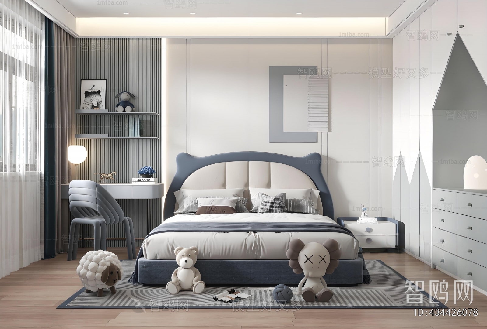 Modern Boy's Room And Son's Room