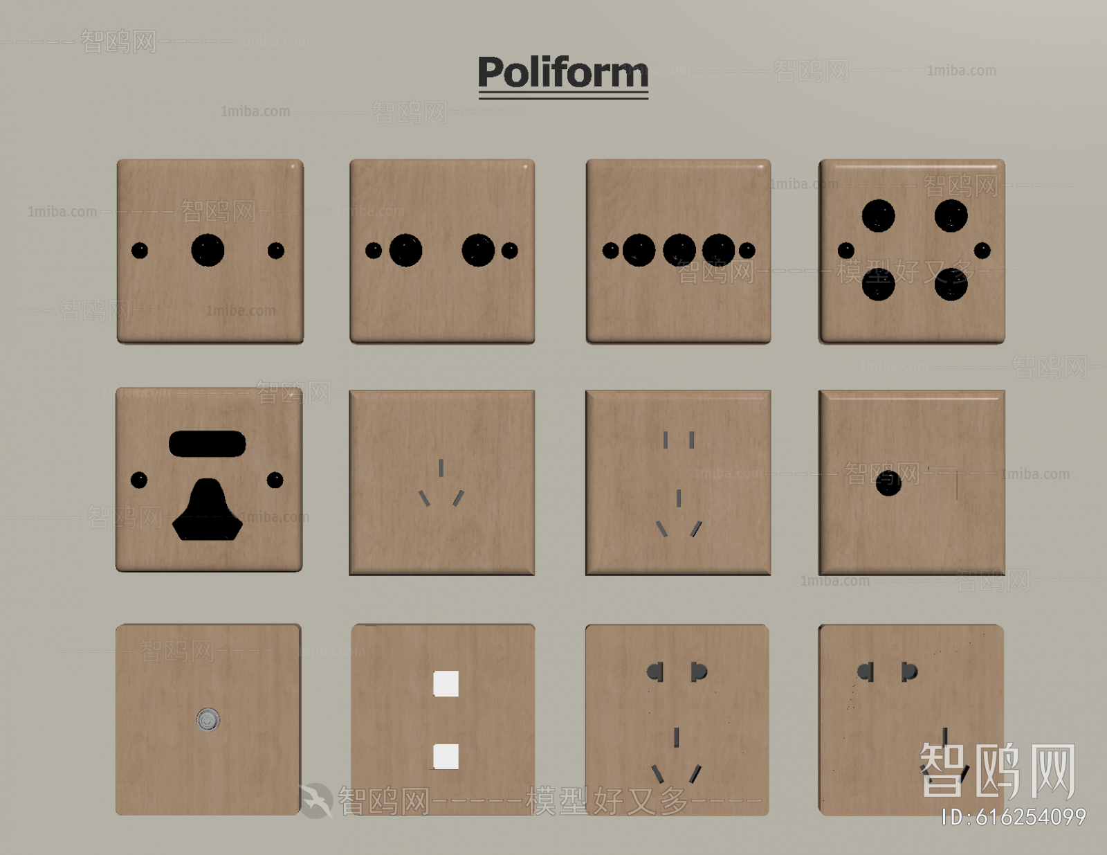 Modern Switch Socket Panel