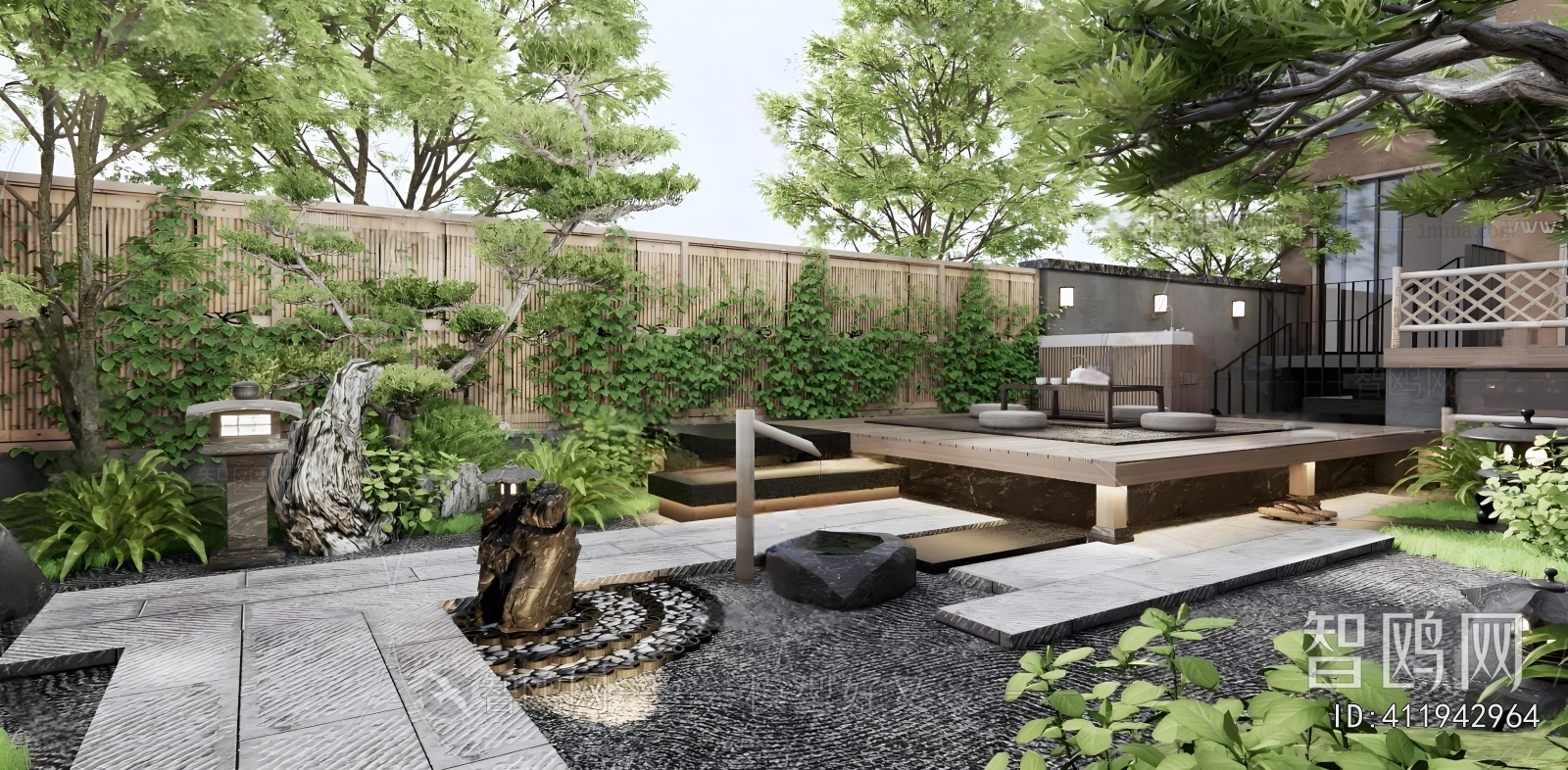 Japanese Style Courtyard/landscape