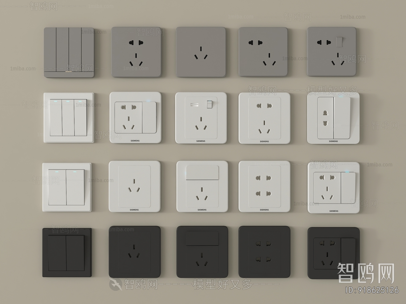 Modern Switch Socket Panel