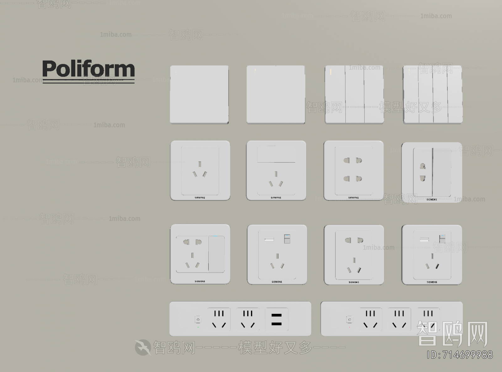 Modern Switch Socket Panel
