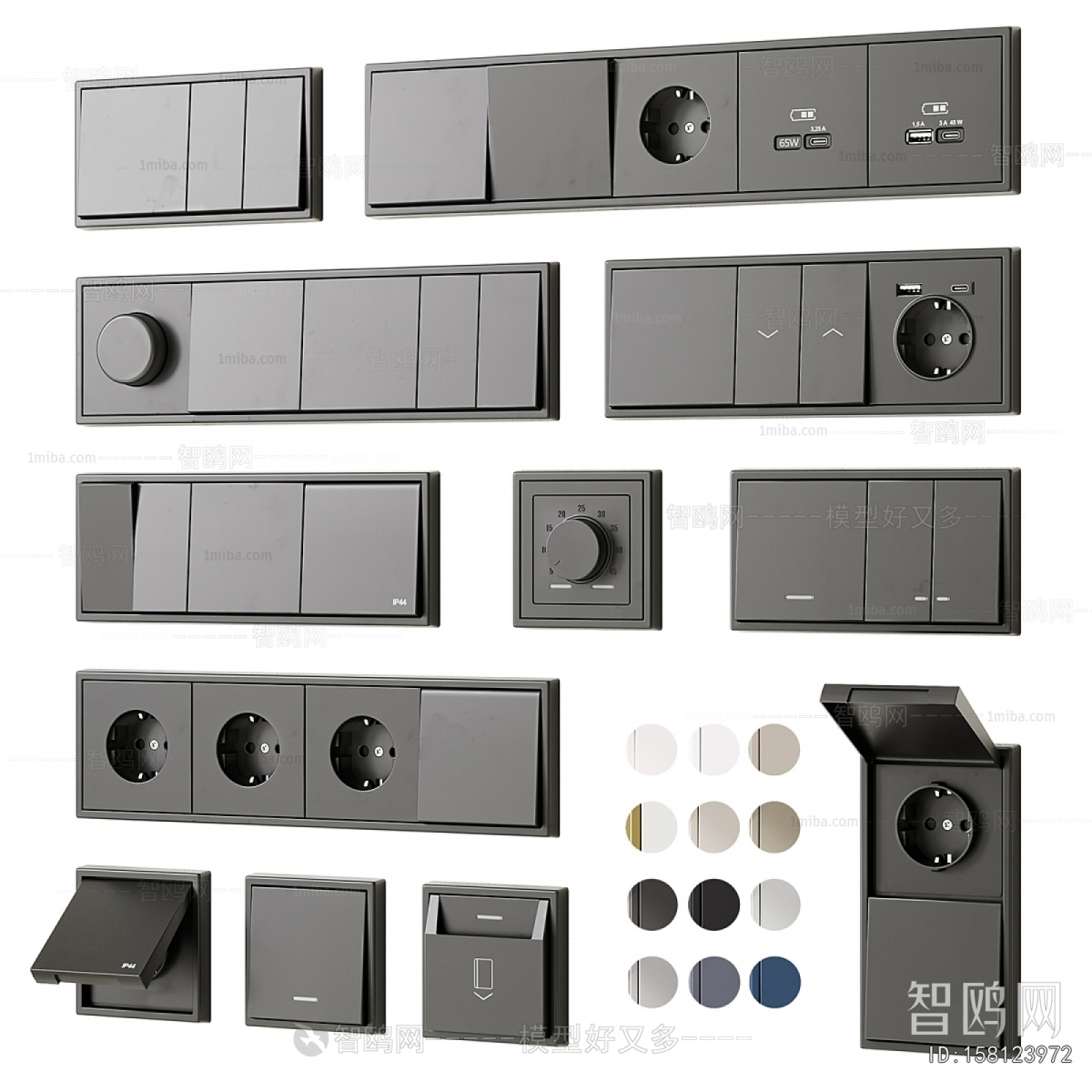 Modern Switch Socket Panel