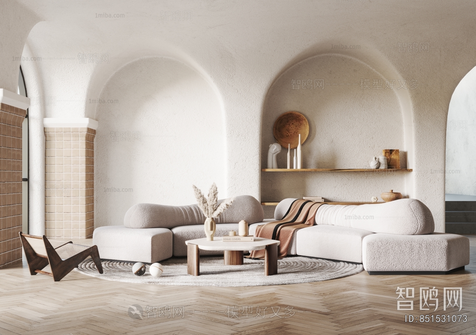 Wabi-sabi Style A Living Room