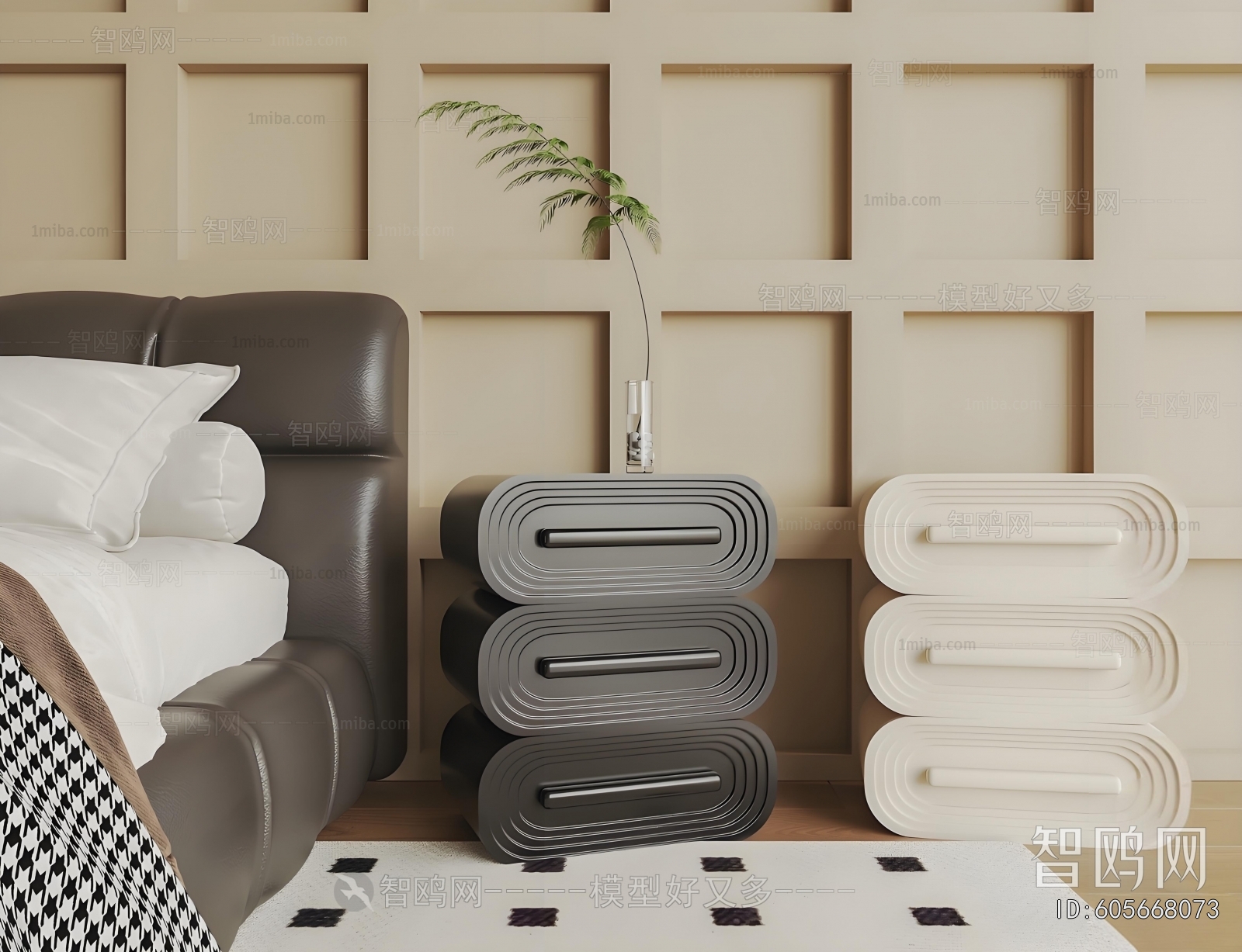 Modern Bedside Cupboard