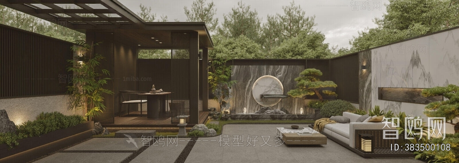 New Chinese Style Courtyard/landscape