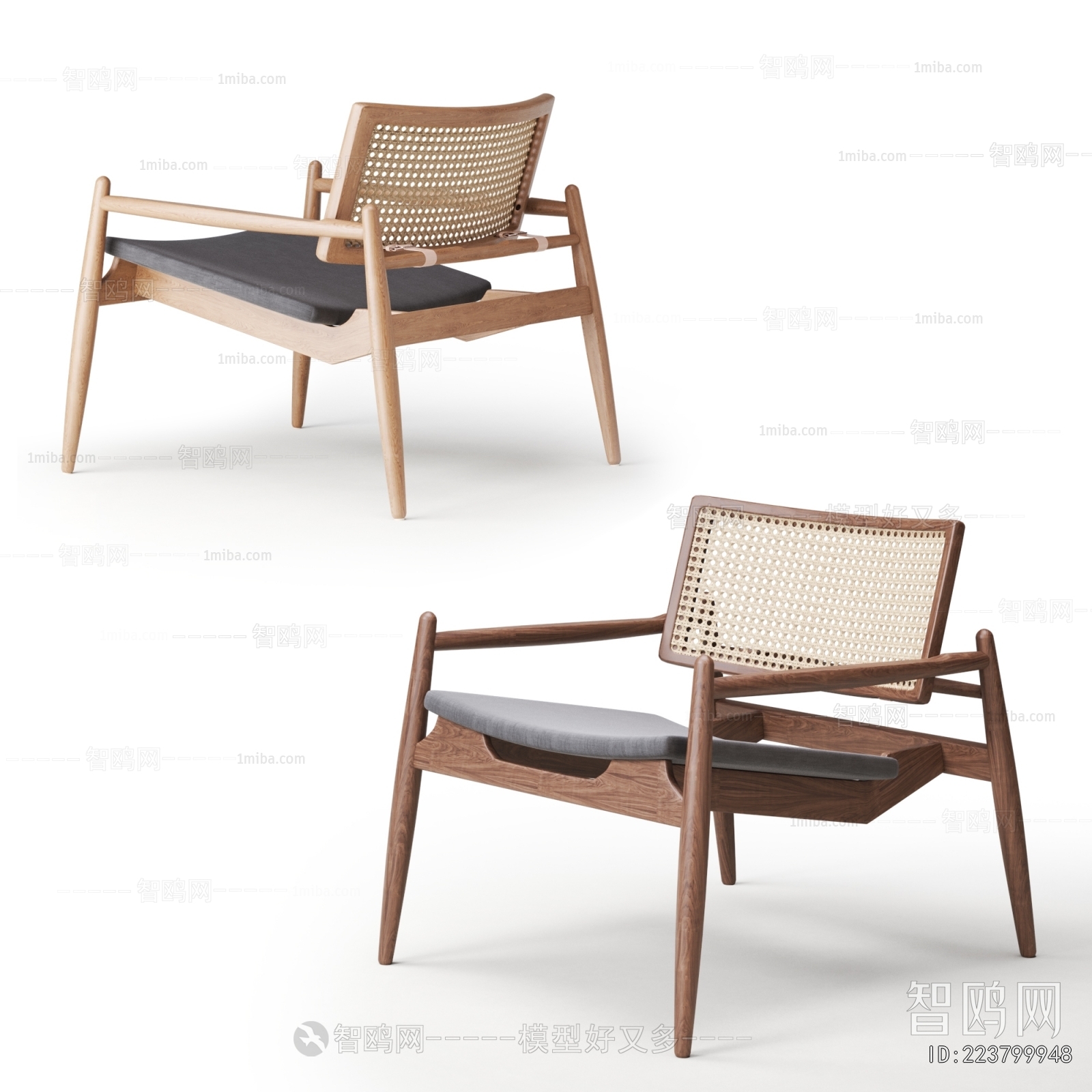 Wabi-sabi Style Lounge Chair