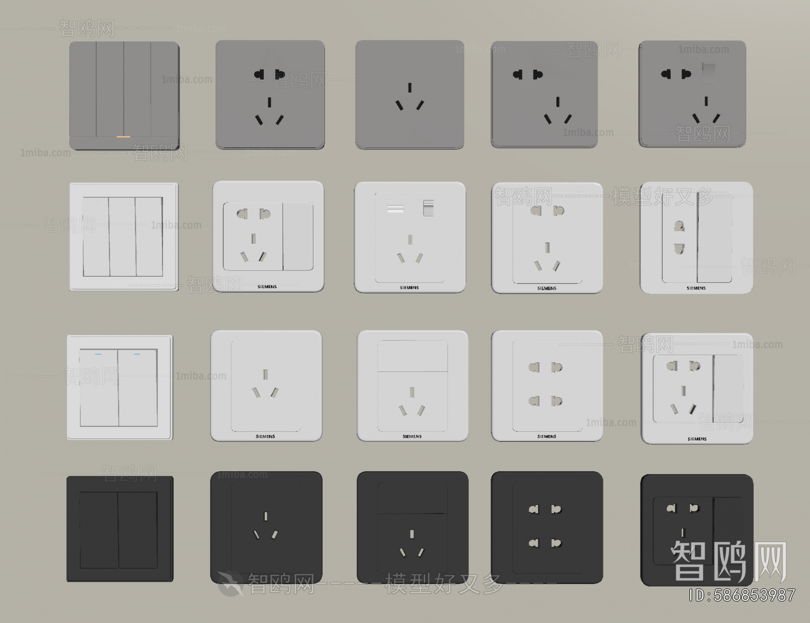 Modern Switch Socket Panel