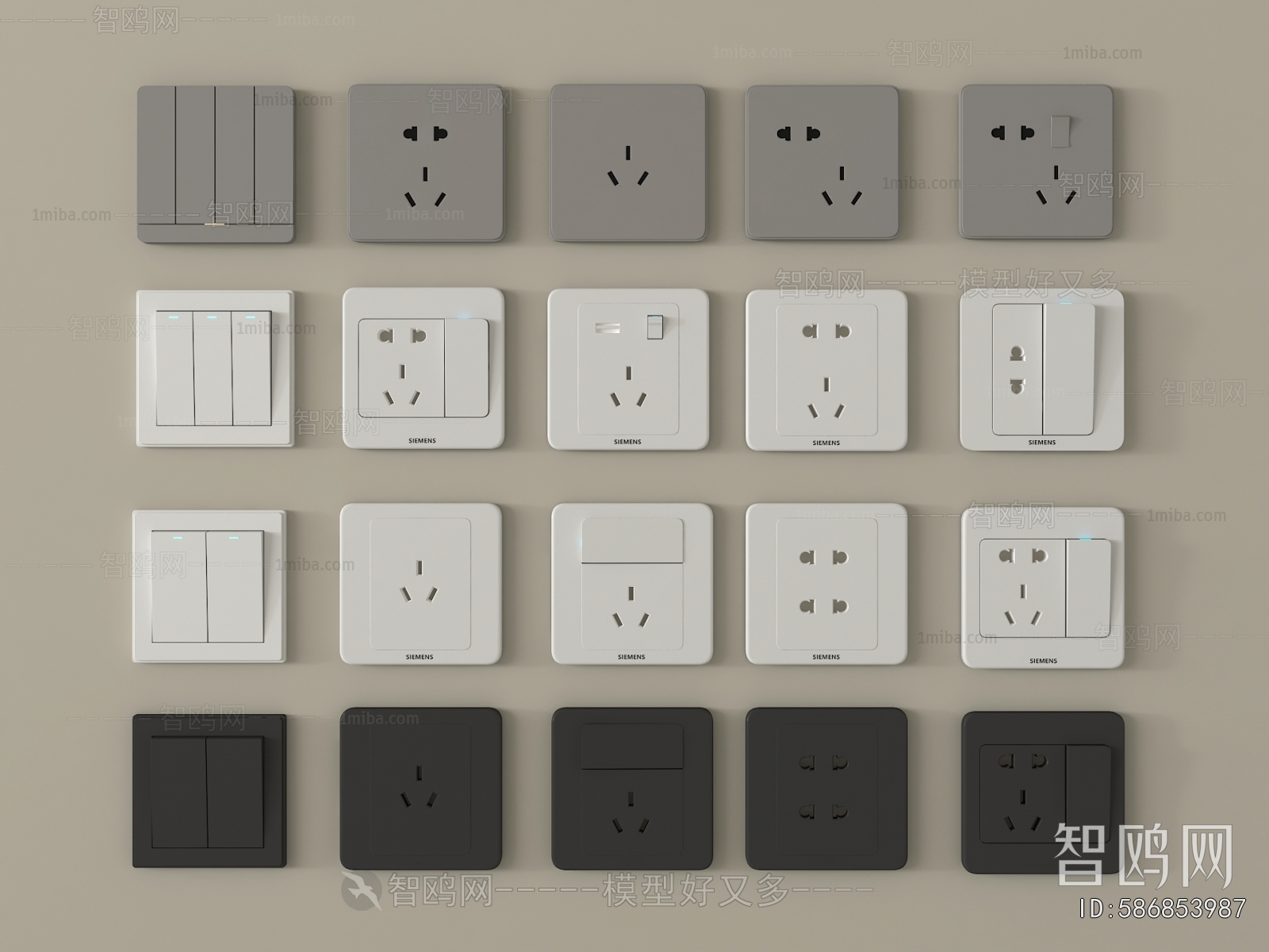Modern Switch Socket Panel