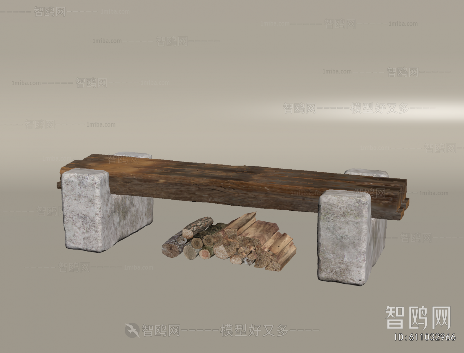 Wabi-sabi Style Bench