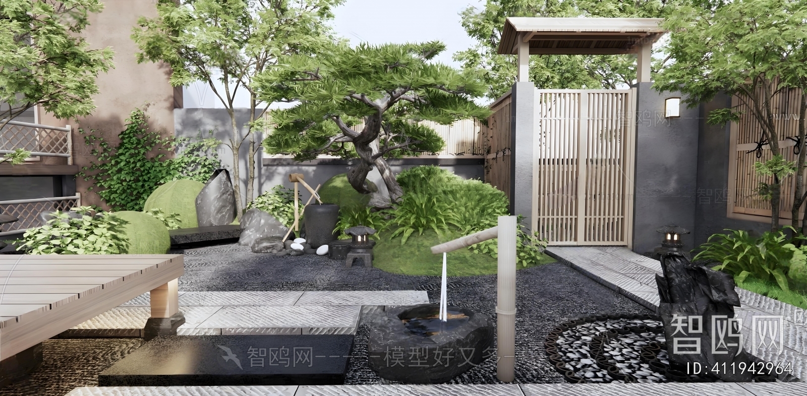 Japanese Style Courtyard/landscape
