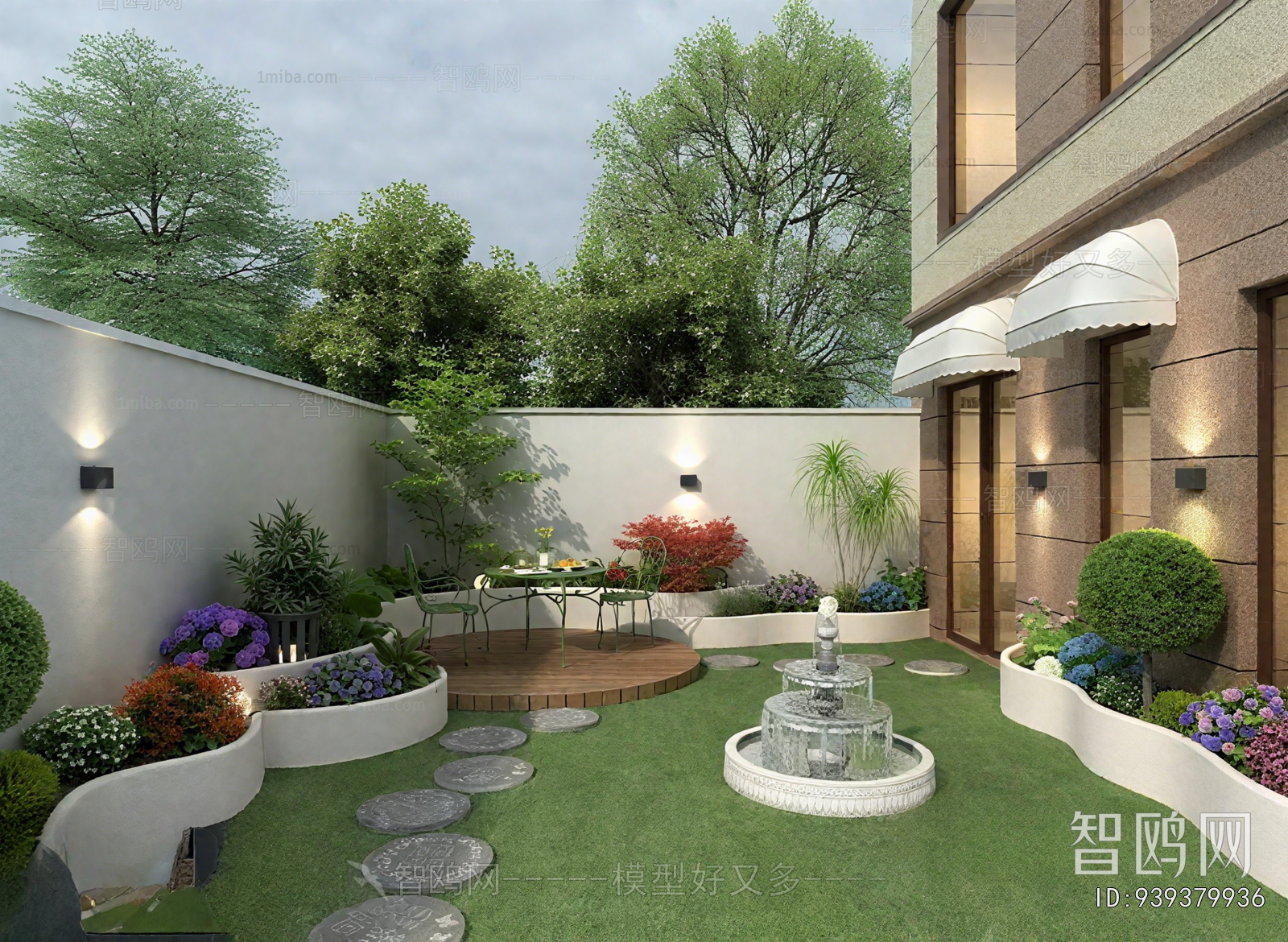 Modern Courtyard/landscape