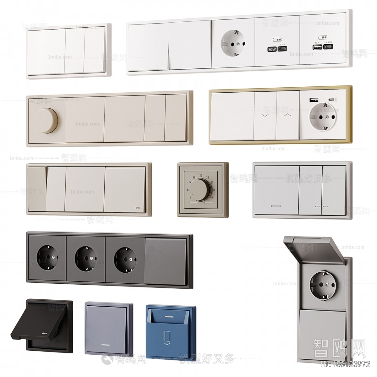 Modern Switch Socket Panel
