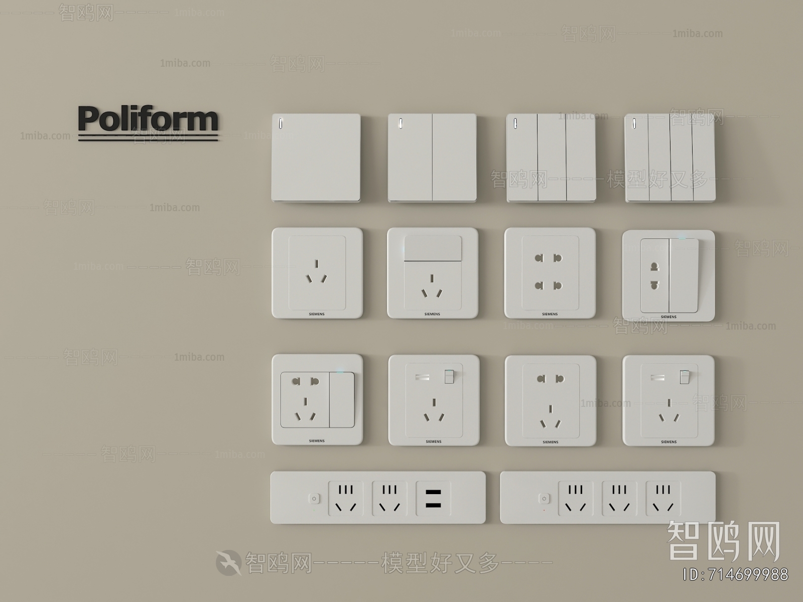 Modern Switch Socket Panel