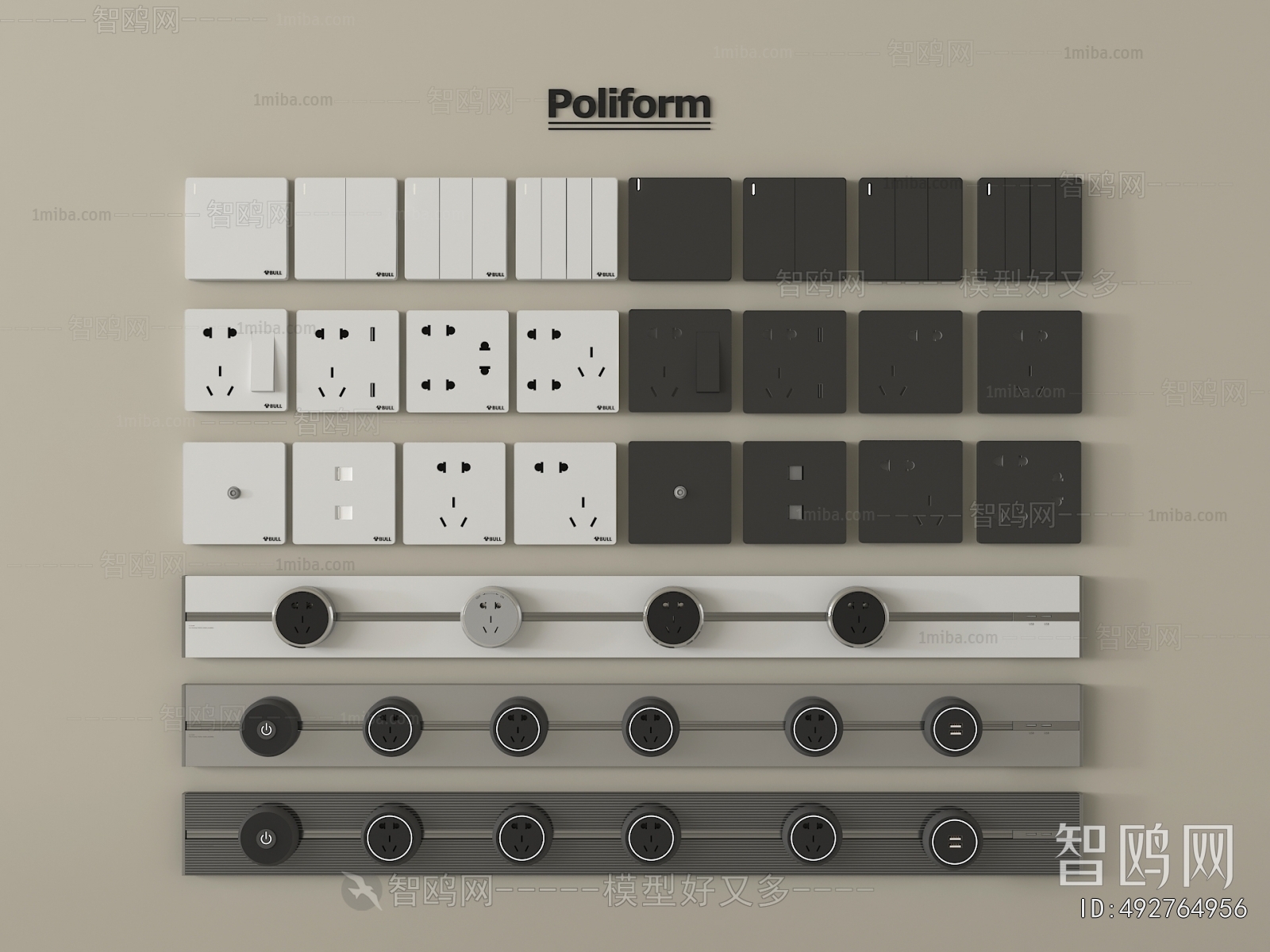 Modern Switch Socket Panel