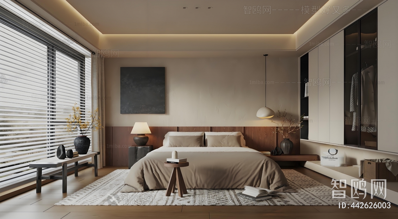 Wabi-sabi Style Bedroom