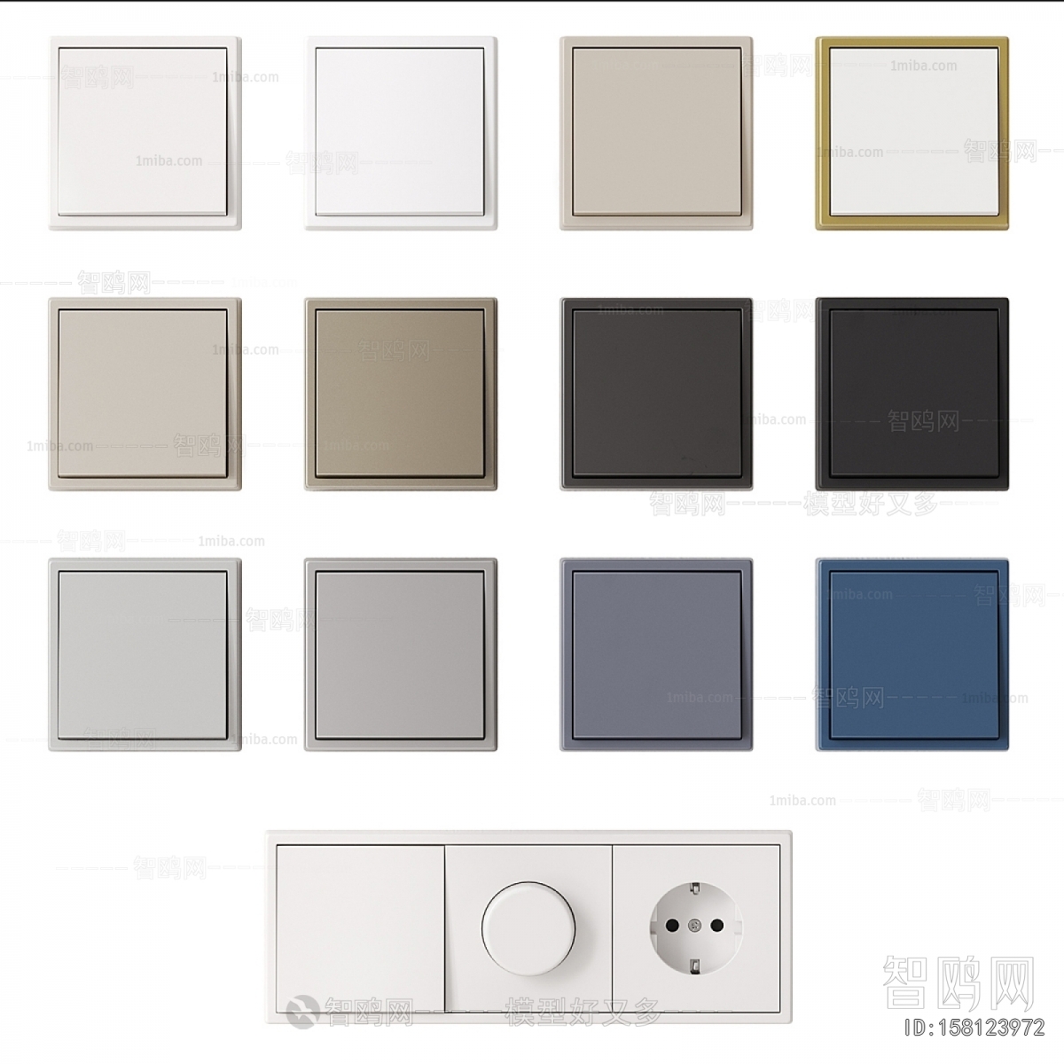 Modern Switch Socket Panel