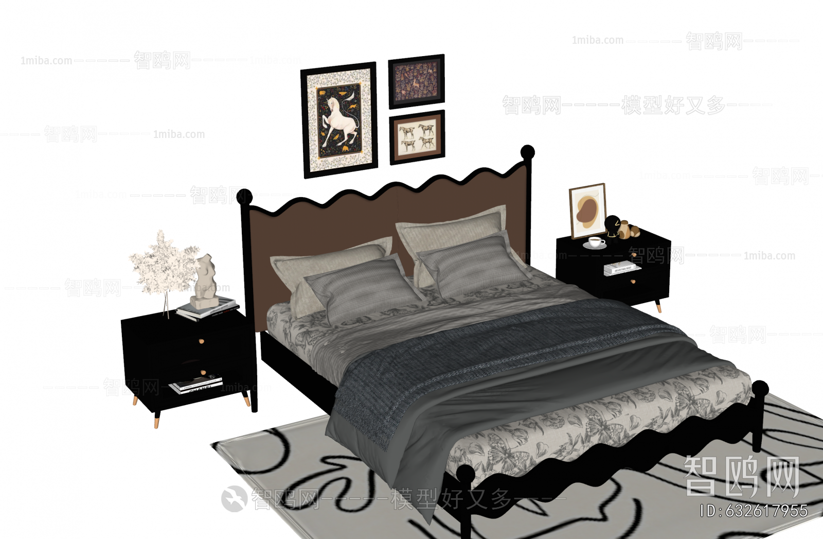 French Style Double Bed