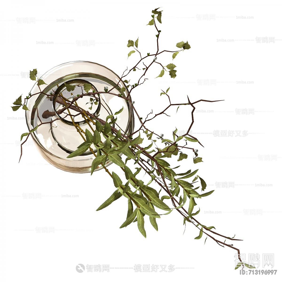 Modern Aquatic Green Plant