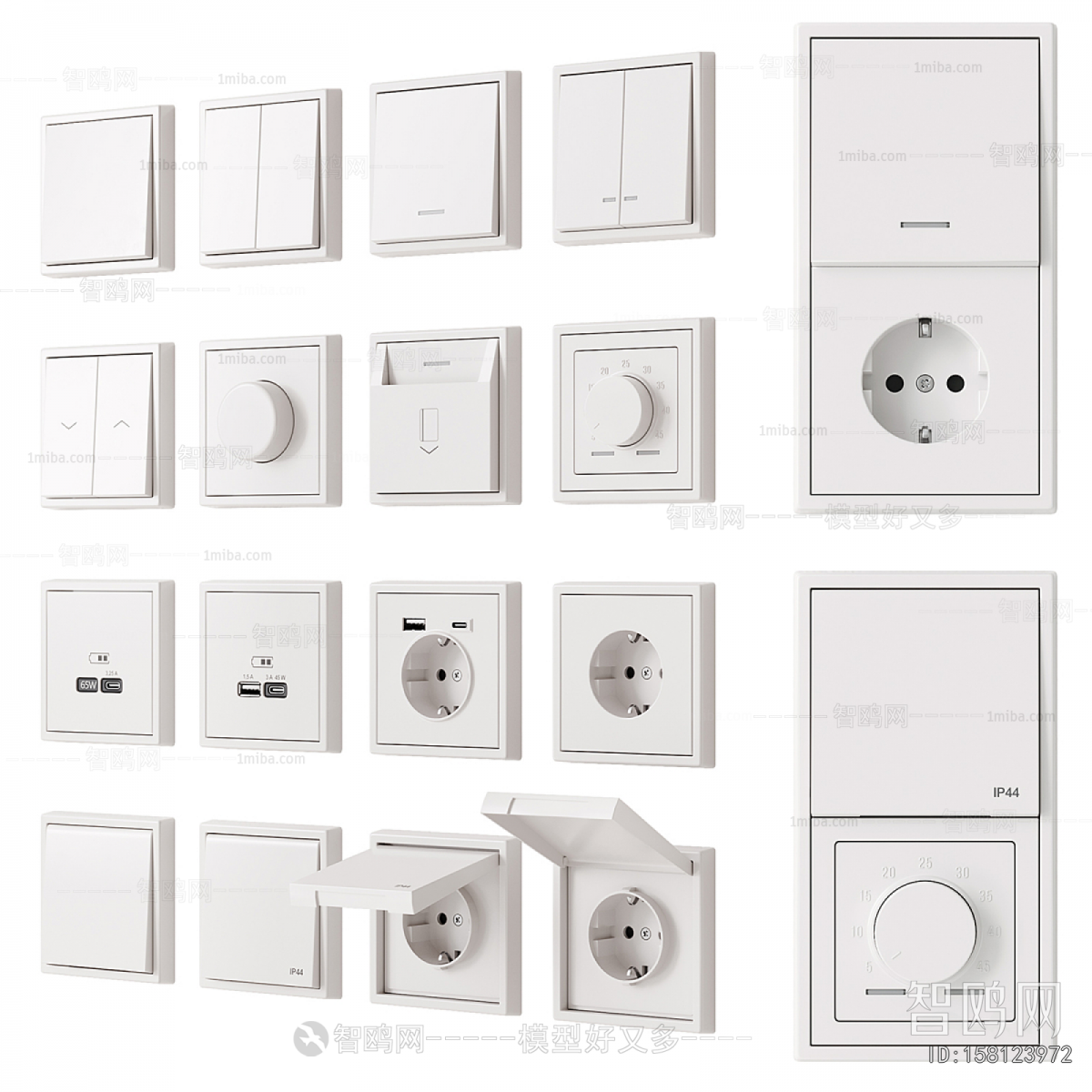 Modern Switch Socket Panel
