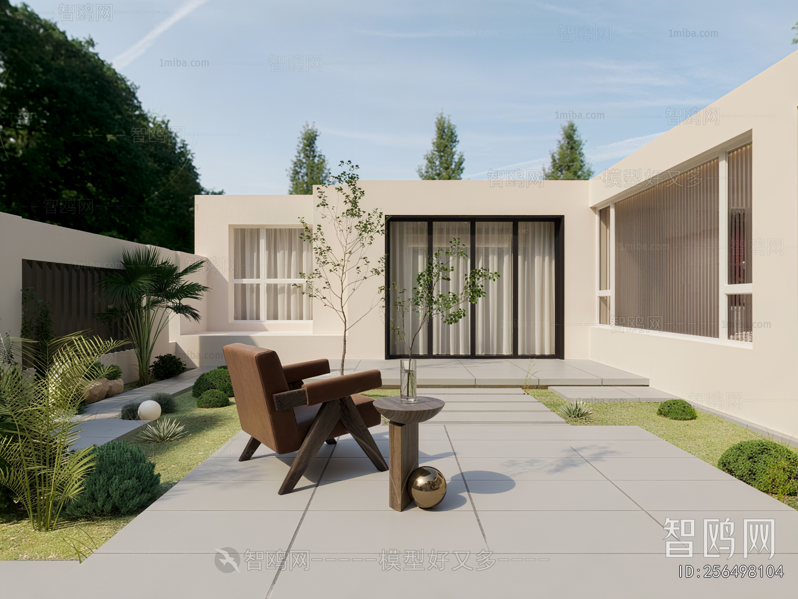 Modern Courtyard/landscape