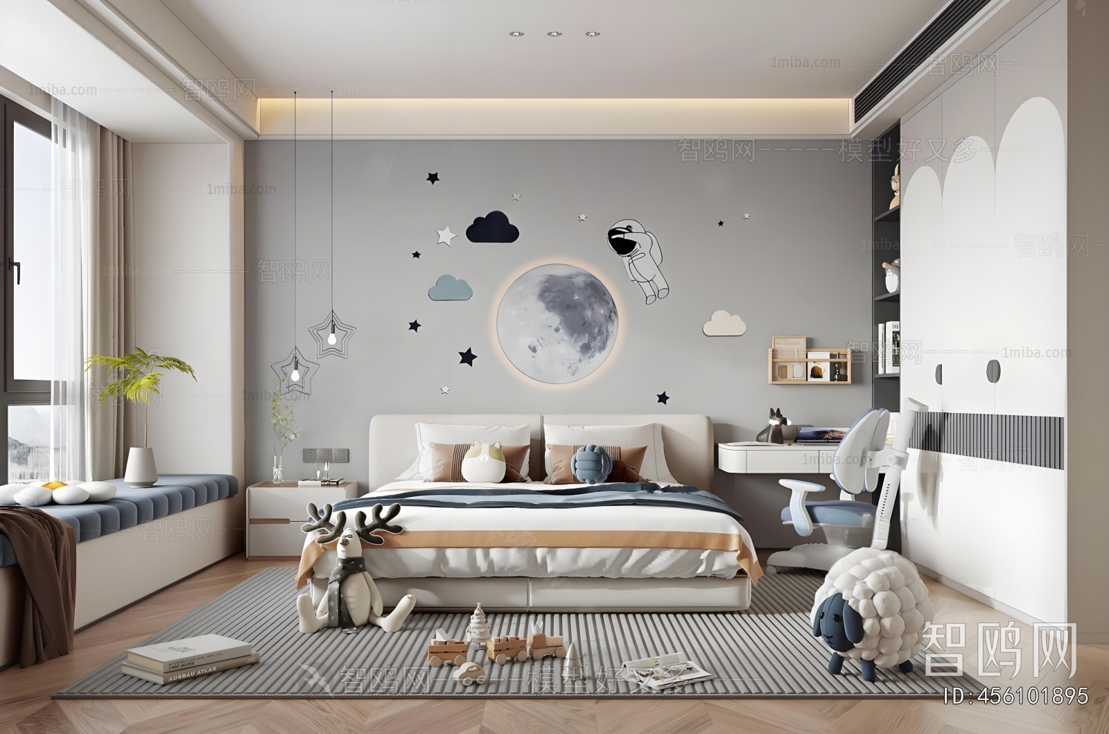Modern Boy's Room And Son's Room