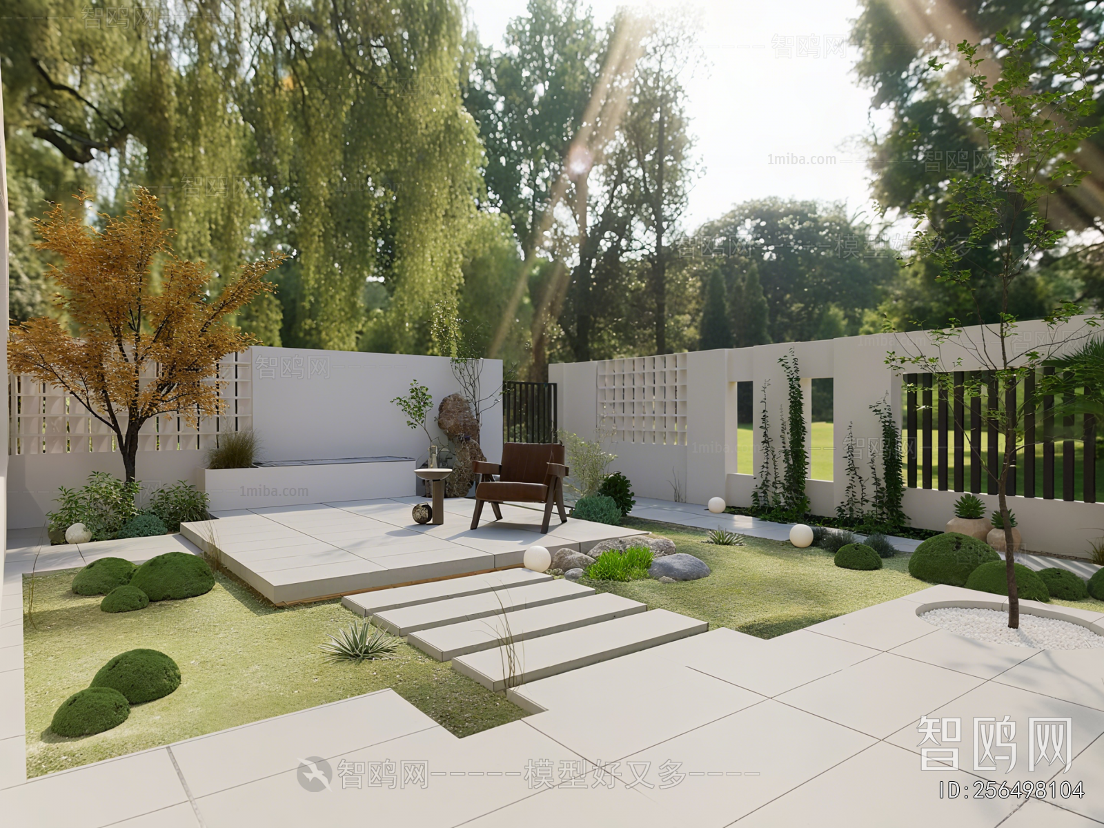 Modern Courtyard/landscape