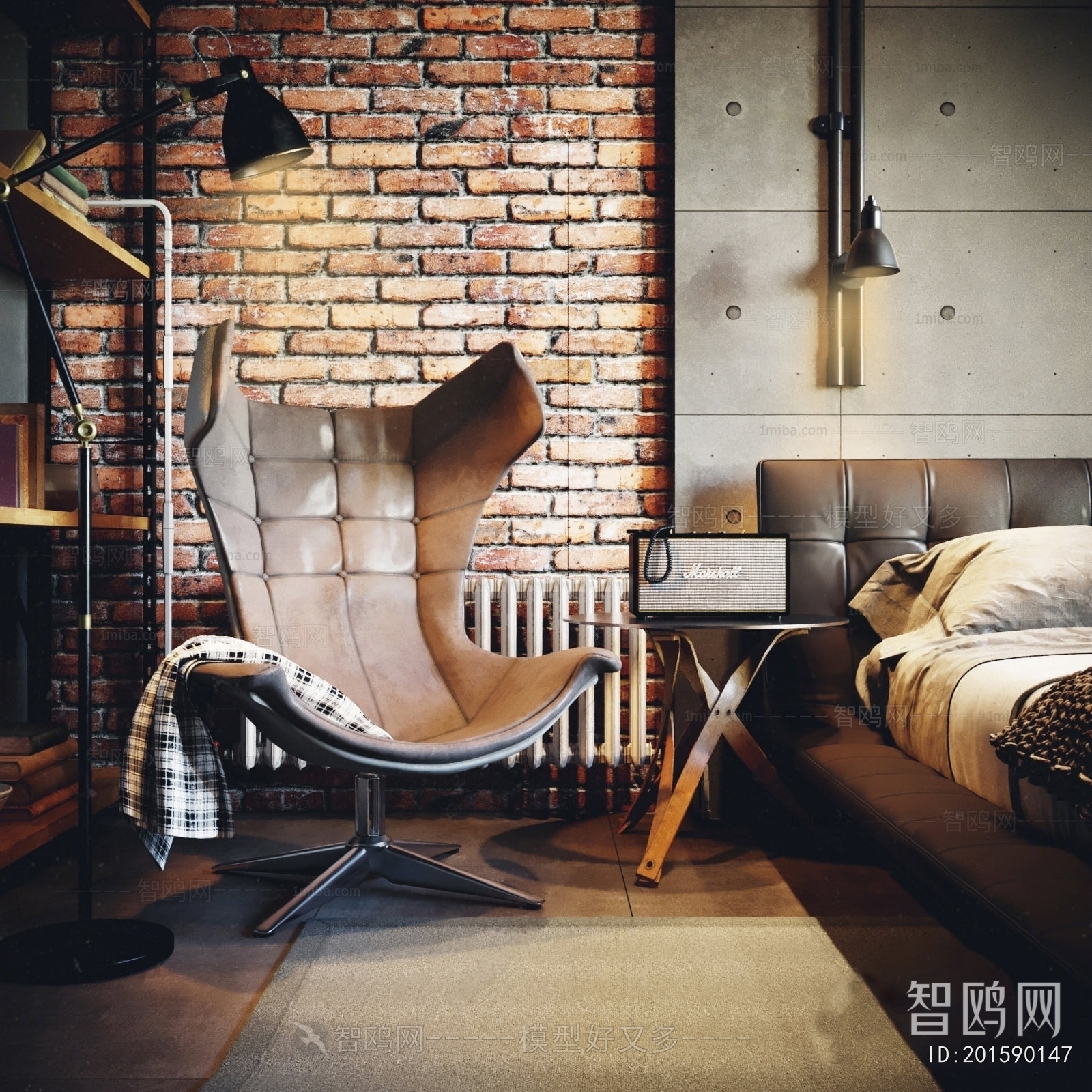 Industrial Style Bedroom