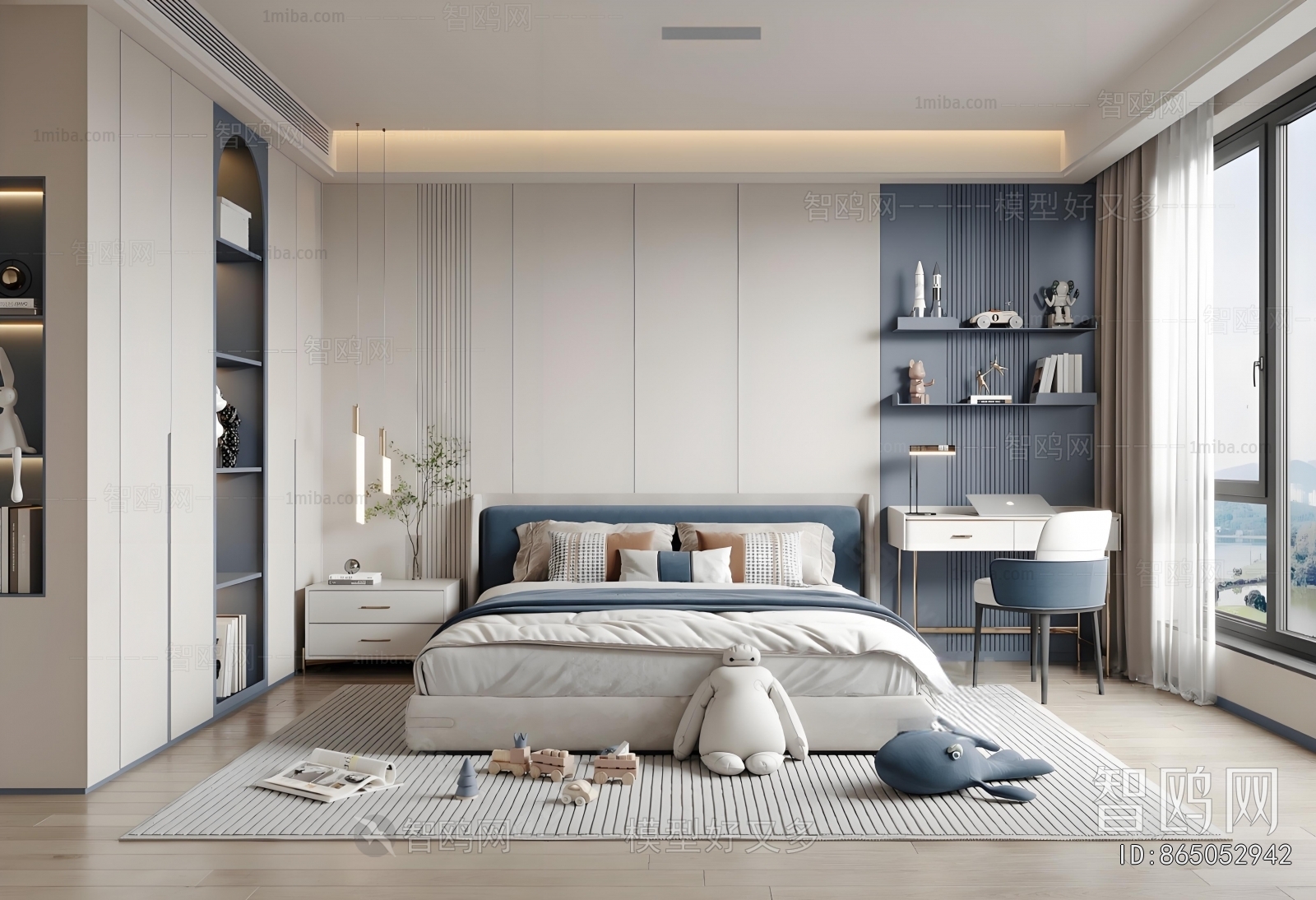 Modern Boy's Room And Son's Room