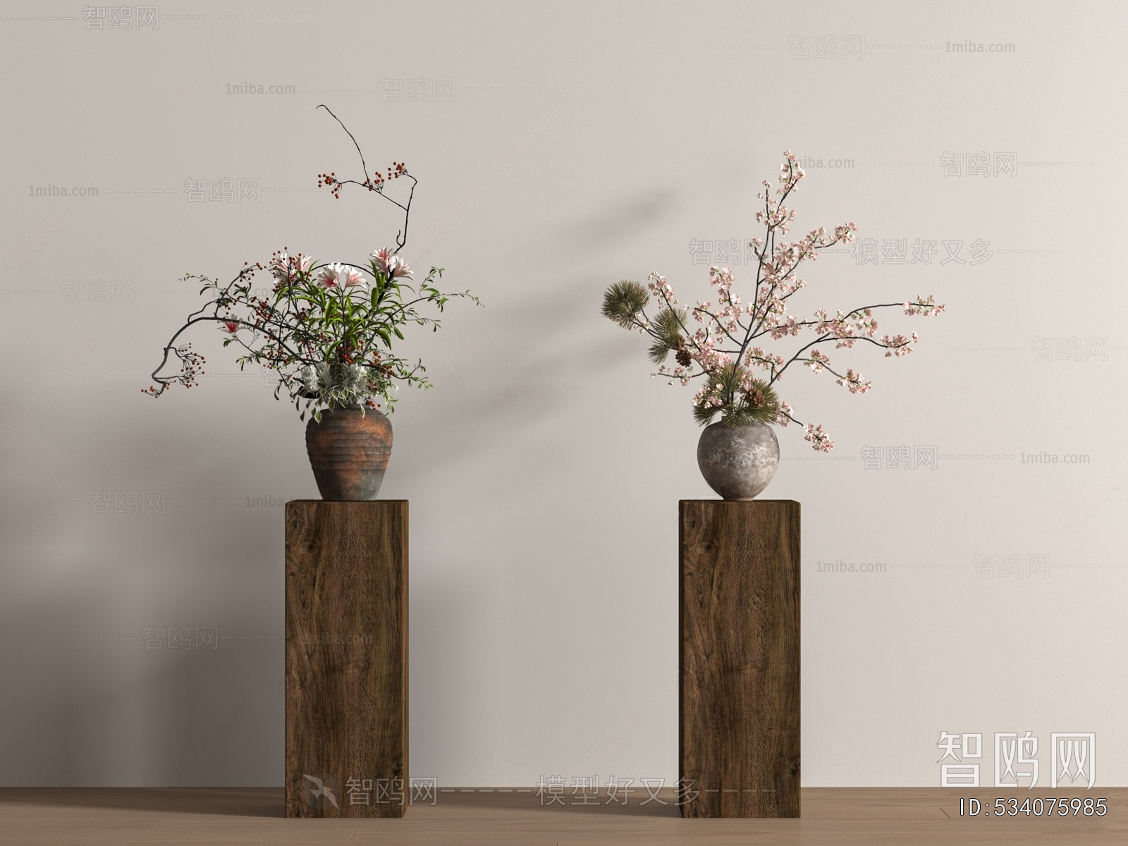 Wabi-sabi Style Dried Branch