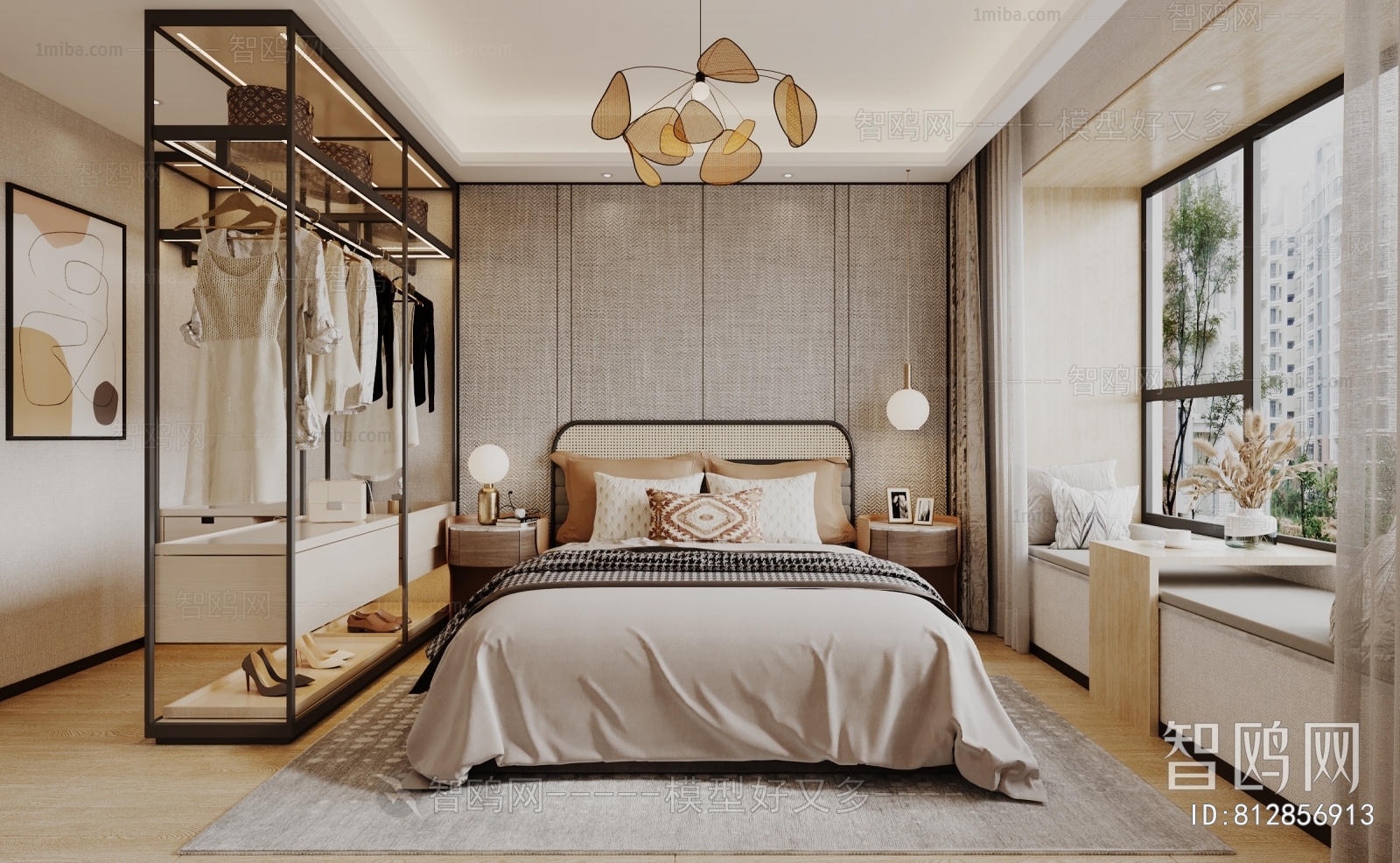 New Chinese Style Bedroom