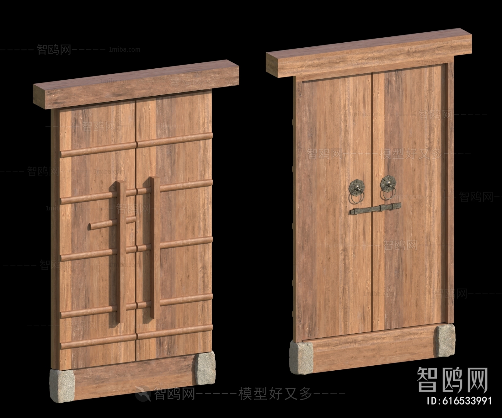 New Chinese Style Double Door