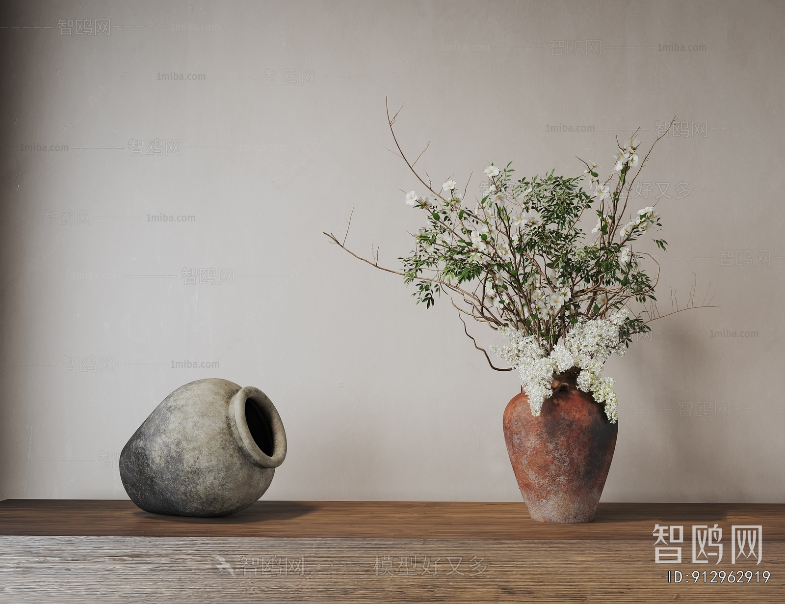 Wabi-sabi Style Flower Arrangement