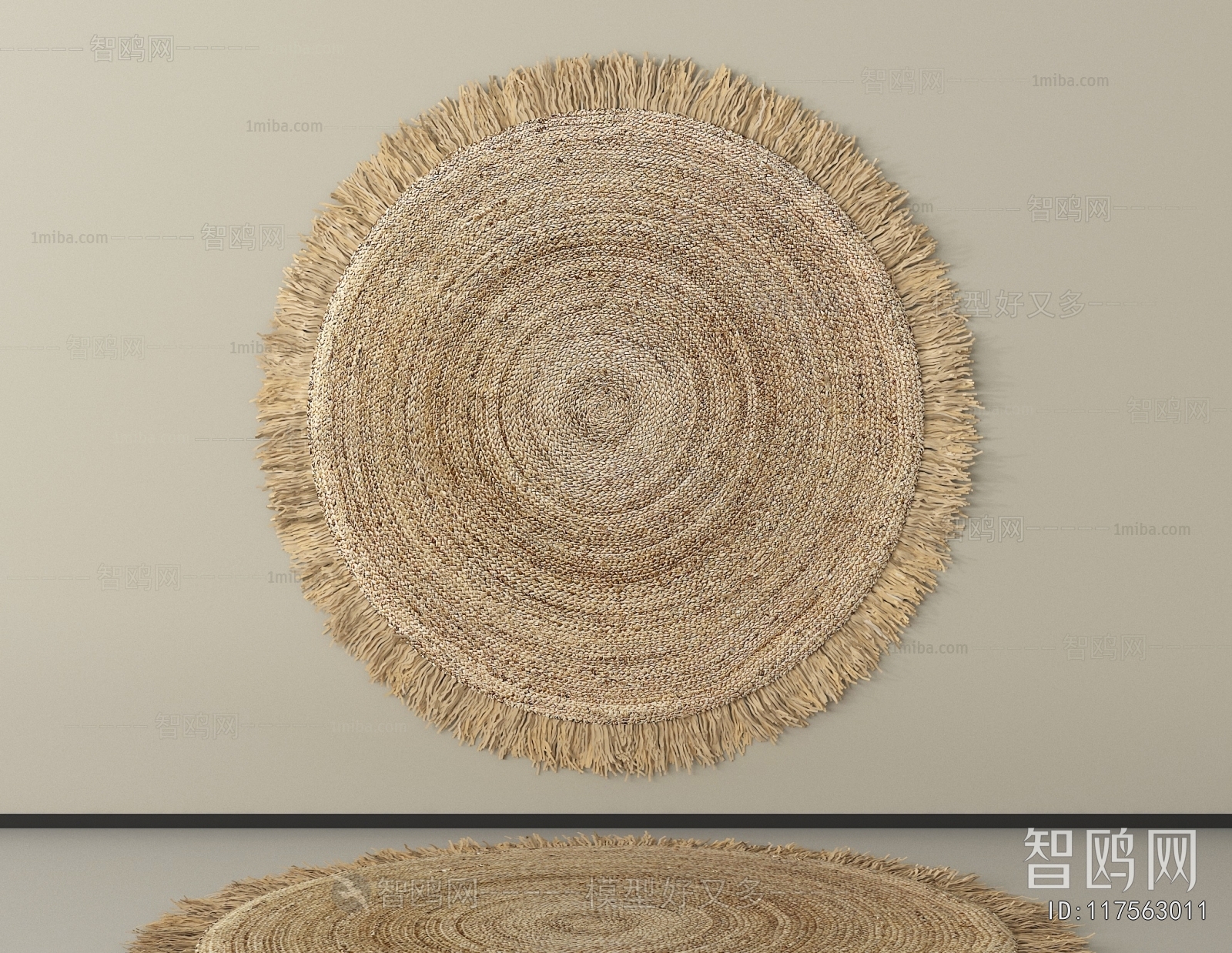 Wabi-sabi Style Circular Carpet