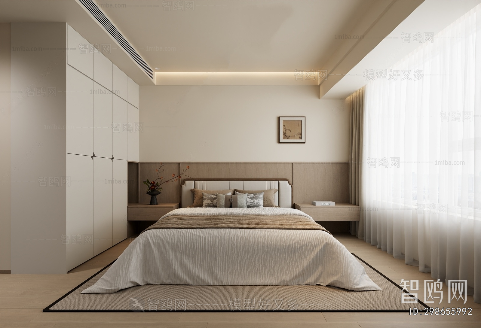 New Chinese Style Bedroom