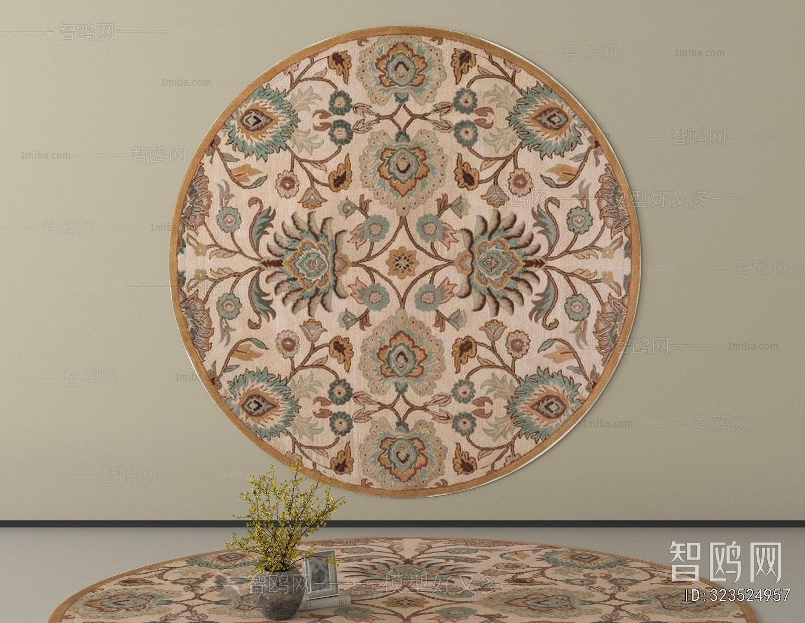 American Style Circular Carpet