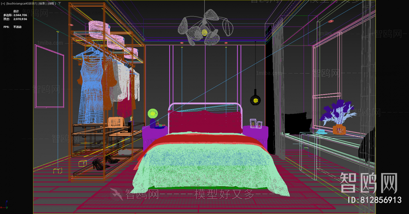 New Chinese Style Bedroom